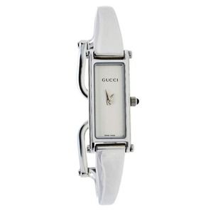 GUCCI Vintage Silver Stainless Steel 1500L Quartz Women's Wristwatch 12 mm